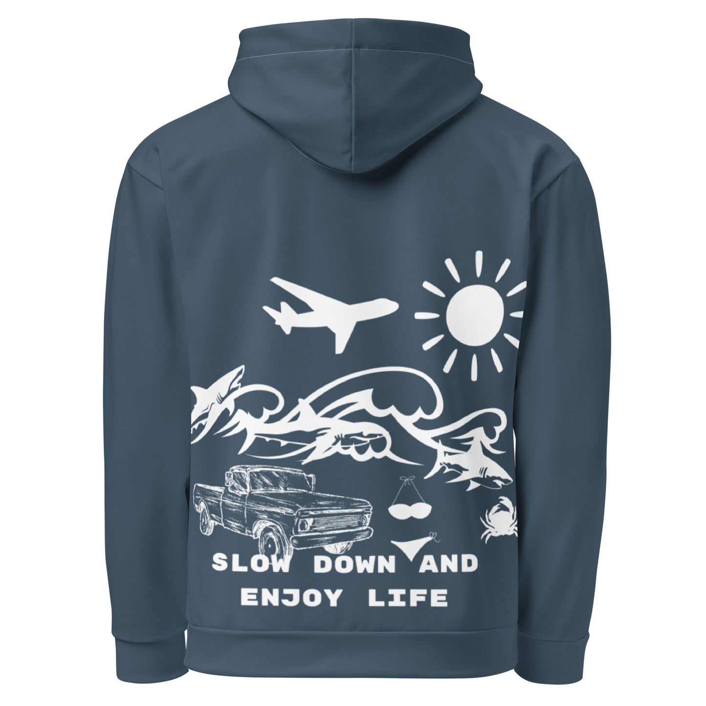 Slow Down Hoodie Sea