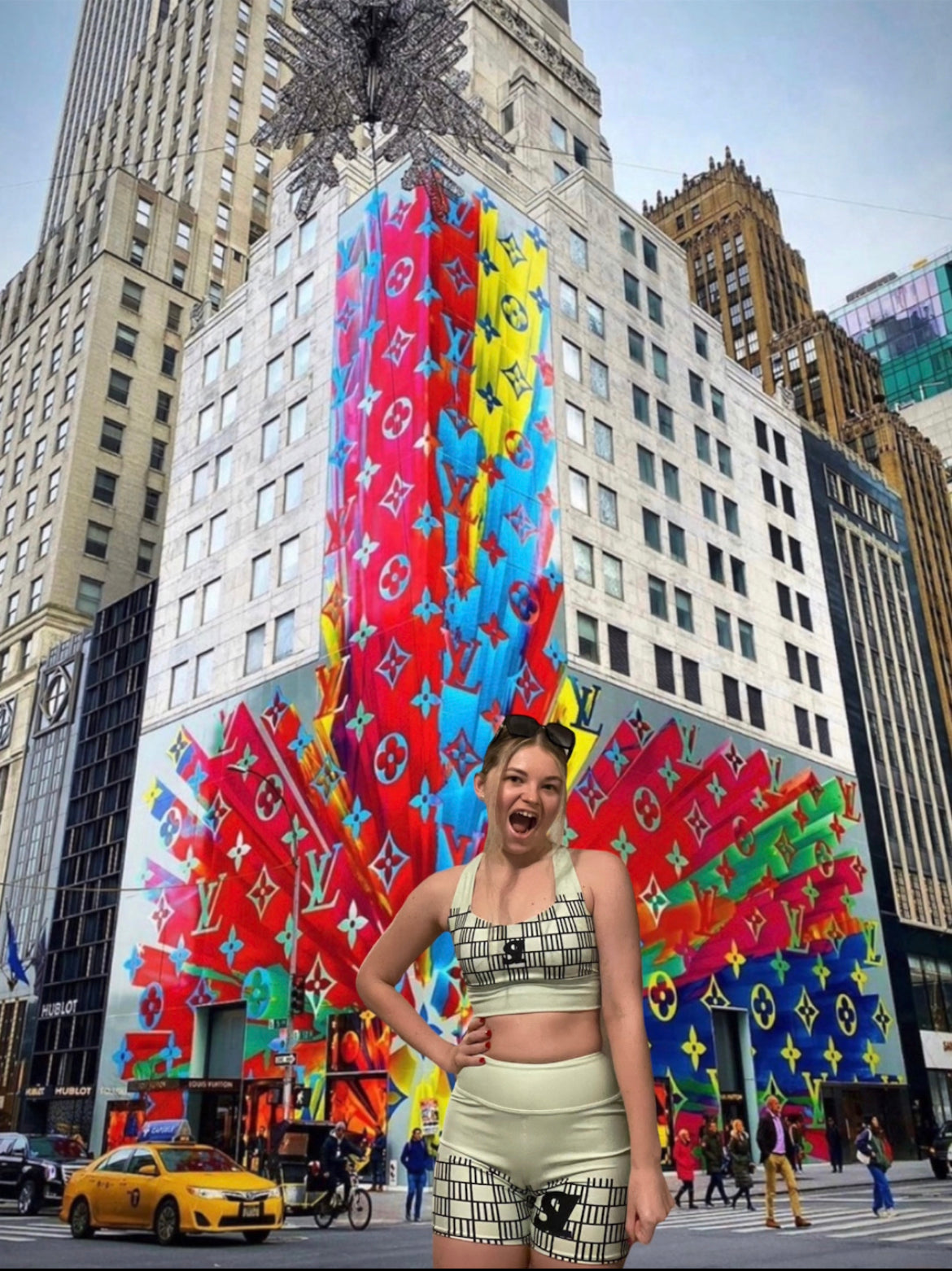 Fantasy sky Yoga Shorts