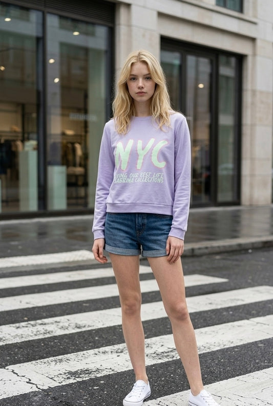 Best Life Crewneck Purple