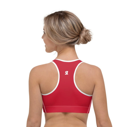 District Sports bra Cherry