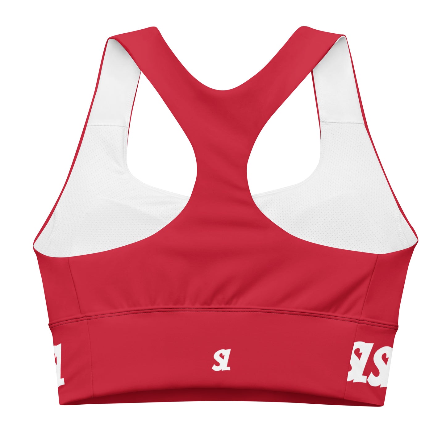 Logo sports bra Cherry