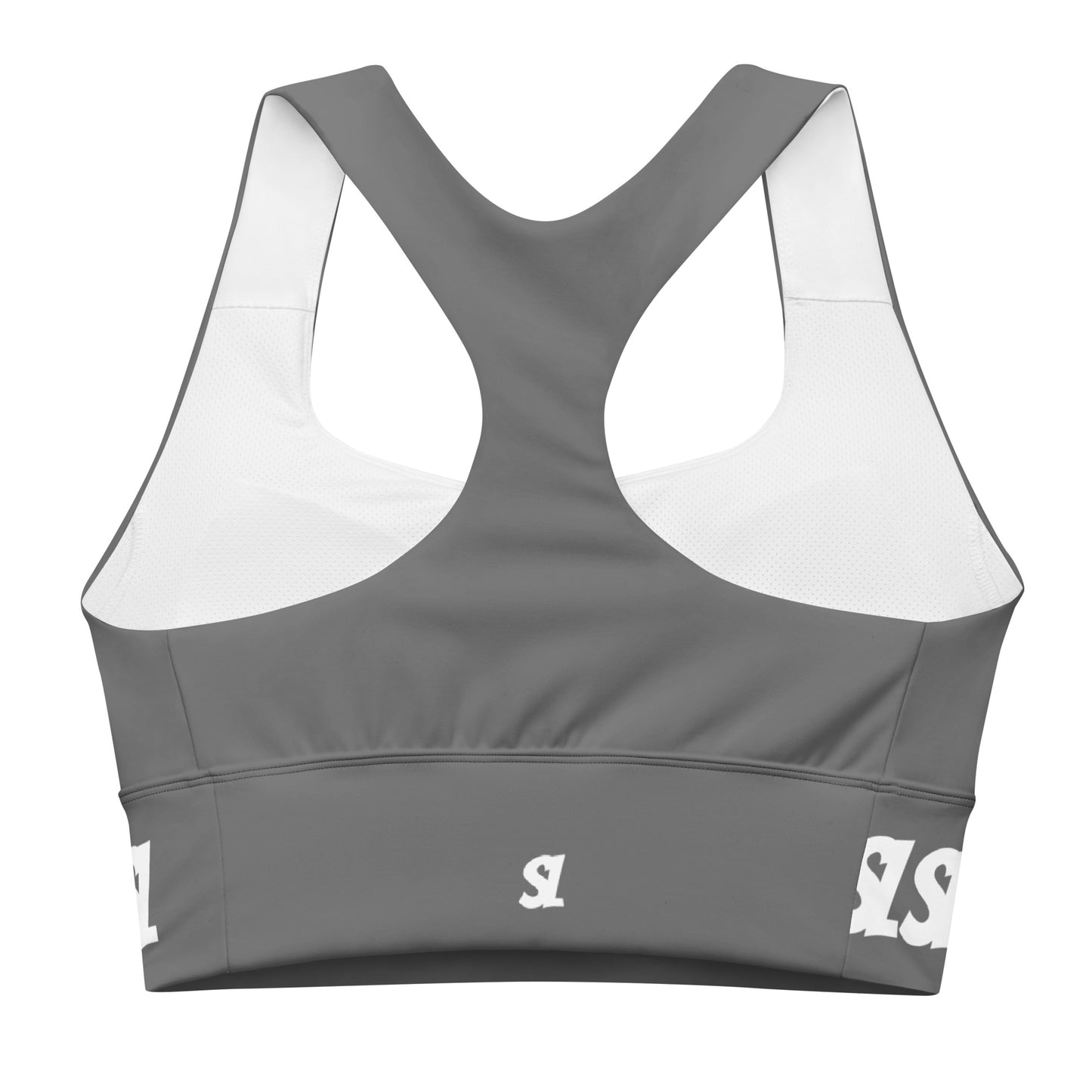 Logo sports bra Steel