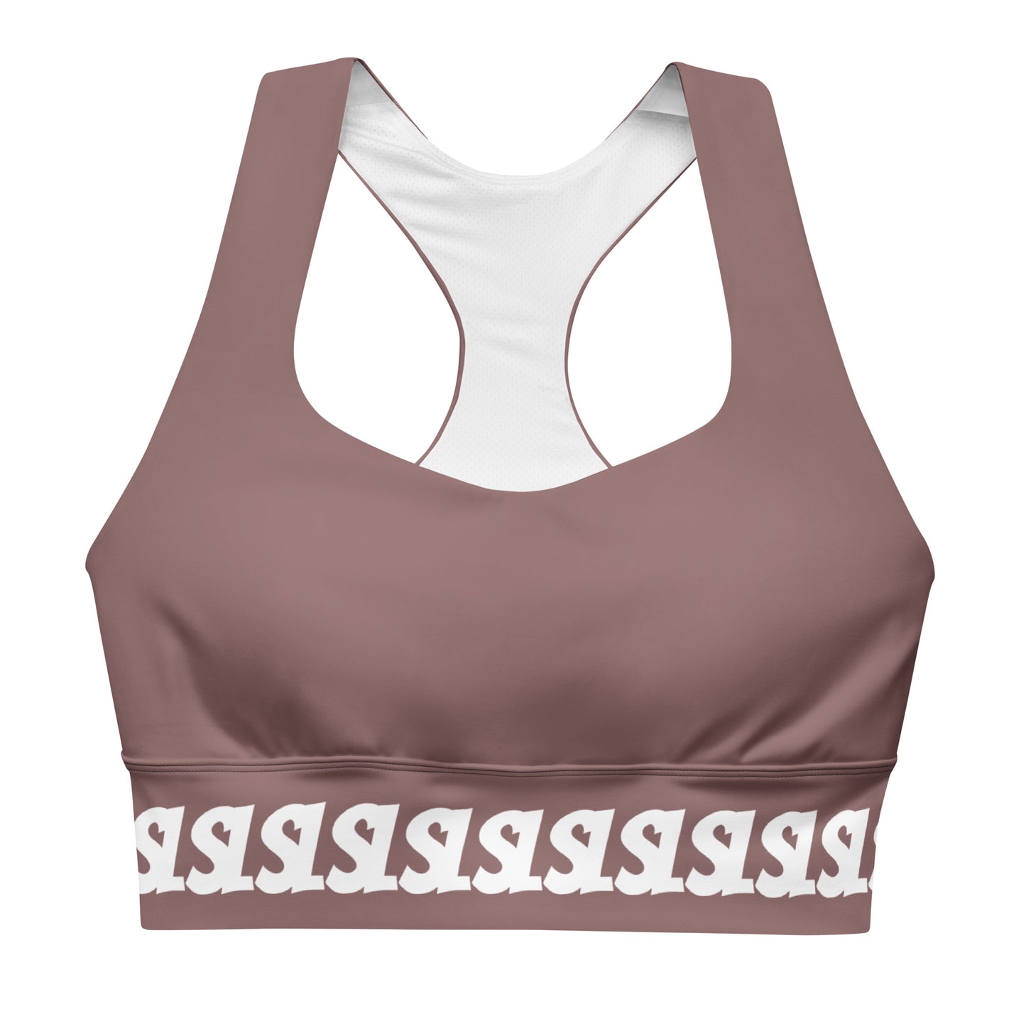 Logo sports bra bronze