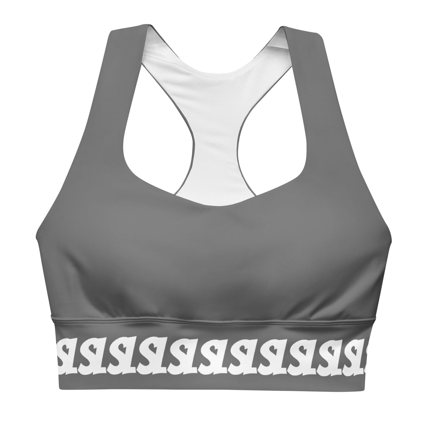 Logo sports bra Steel